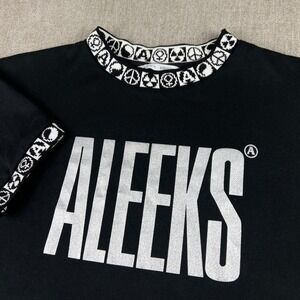 Alyx x Visual Aleeks T-Shirt Womens Large Black Graphic Streetwear Italy